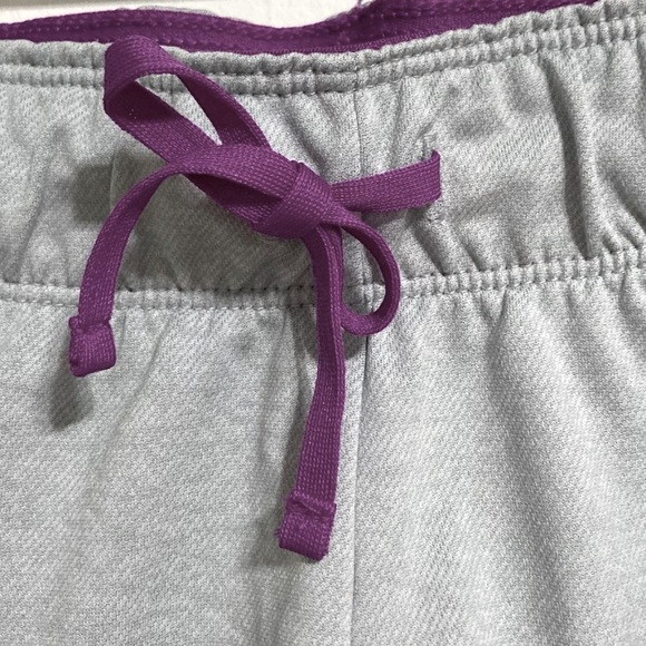 NIKE Dri-Fit Athletic Athleisure Shorts Wide Waistband Gray Purple XS - Picture 5 of 13